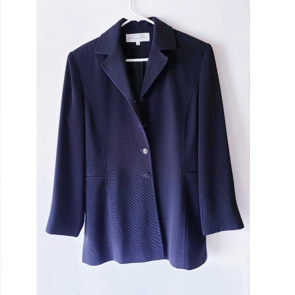 Larry Levine vintage suit, black, size 12